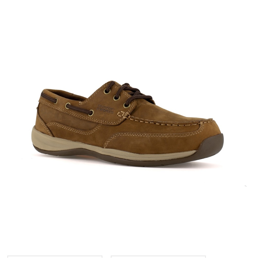 Rockport Works Men's Brown Work Boat Shoe